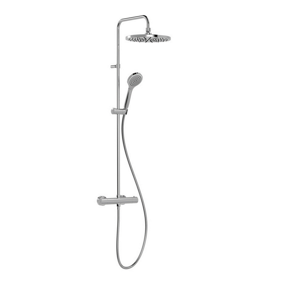 Colonne de douche avec mitigeur, douche de tête 26x36cm, ARCHE Treemme