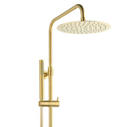  SAT DARK Colonne de douche avec Mitigeur Thermostatique, Or Brossé (SATDASSTKBZ)