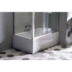 Polysan Deep tablier latéral en acrylique pour receveur Deep, 75x36cm,  Blanc  (89746)