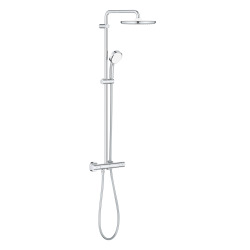 TEMPESTA COSMOPOLITAN SYSYEM 250 Colonne de douche avec mitigeur thermostatique et douchette 2Jets, Chrome (26670000)