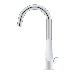  EUROSMART Mitigeur monocommande de lavabo Taille L, avec vidage, Chrome (23970003)