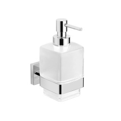 Distributeur de savon SAT Simply S chrome/verre de lait (SATDSIMS99)