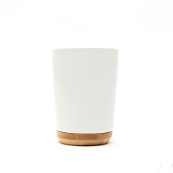 Porte-brosse à dents SAT Ella bois/blanc (SATDELLA27BI)