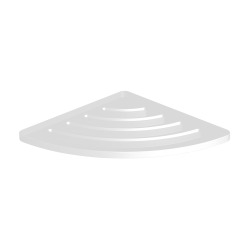 Tablette d'angle SAT X-Way blanc (SATDXWPOLR21B)