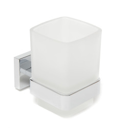 Porte-verre SAT Simply Verre inclus chrome/verre au lait (SATDSIMS27)