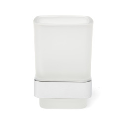 Porte-verre SAT Simply Verre inclus chrome/verre au lait (SATDSIMS27)