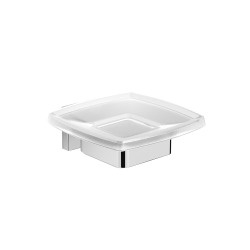 Porte-savon SAT Simply S chrome/verre au lait (SATDSIMS39)