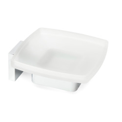 Porte-savon SAT Simply S chrome/verre au lait (SATDSIMS39)