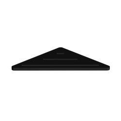 Tablette d'angle SAT X-Way noir (SATDXWPOLR23C)