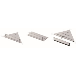 Tablette d'angle SAT X-Way noir (SATDXWPOLR23C)