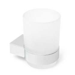 Porte-verre SAT Projectincluding glass chrome/milk glass (SATDPROJ27)