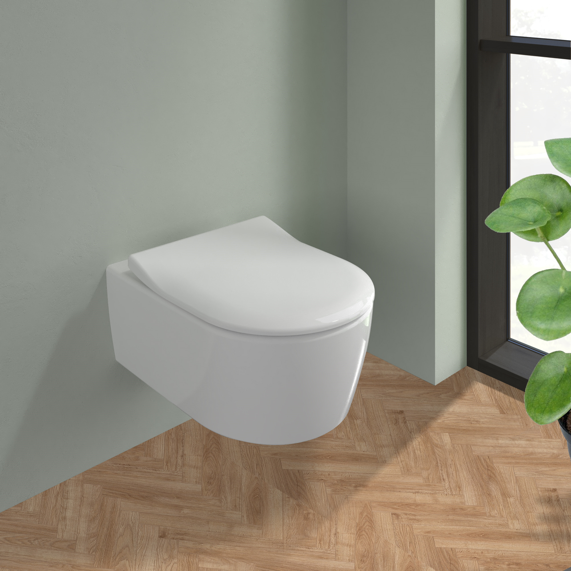 Abattant wc frein de online chute villeroy et boch