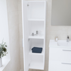Meuble pour salle de bain avec miroir lavabo et éclairage Vitra Mia 59x61x39,5 cm, anthracite brillant (MIASET60A)