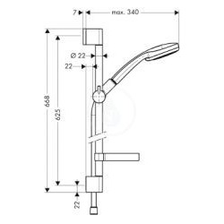  Set Croma 100 Vario/Unica&apos;C 0,65 m (27772000)