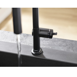 Talis M54 Mitigeur de cuisine 210, avec douchette extractible 2 jets, Noir mat (72800670)