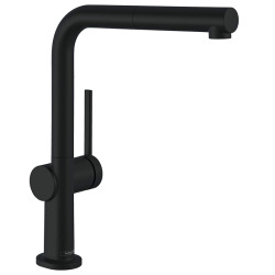 Talis M54 Mitigeur de cuisine 270, avec douchette extractible 1 jet, Noir mat (72808670)