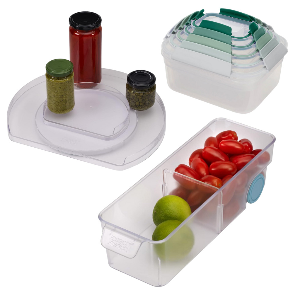 Joseph Joseph Ensemble d'accessoires cuisine pour un frigidaire malin,  propre et bien organisé - Livea Sanitaire