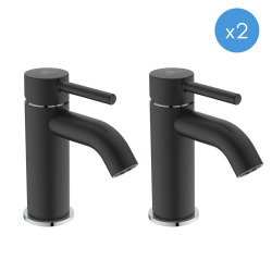 KOLVA mitigeur lavabo monocommande, noir mat (BD026U4)