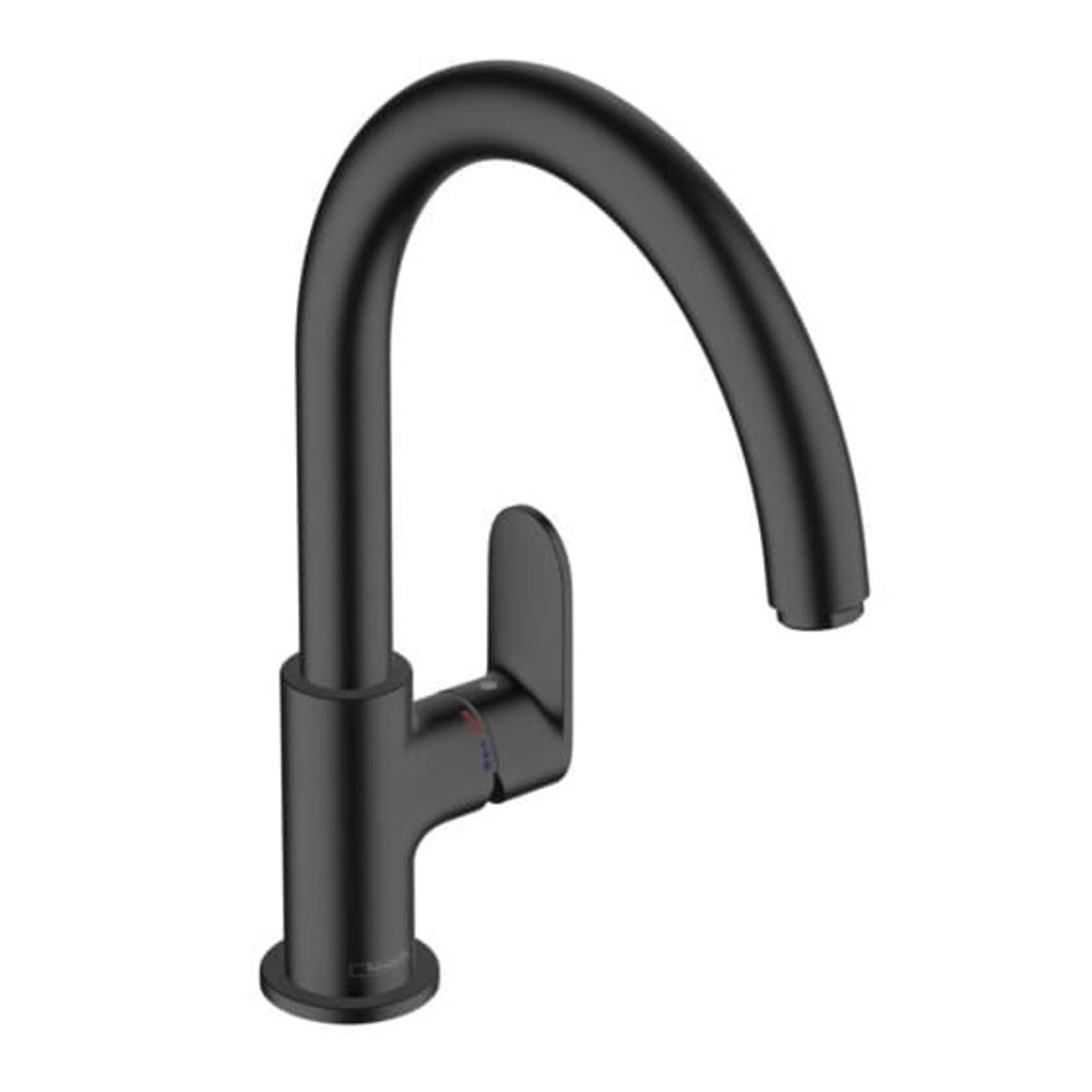 Hansgrohe Vernis Blend Colonne de douche 200 1jet EcoSmart 9 l/min avec  mitigeur thermostatique, Noir mat (26089670) - Livea Sanitaire