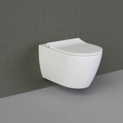  Pack WC Bâti-support Villeroy & Boch Viconnect + WC sans bride, fixations invisibles + Abattant frein de chute + Plaque Blanche