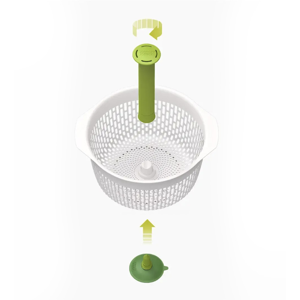 Essoreuse à Salade 6L En Acier Inoxydable – Grande Capacité Avec Couvercle PP – Pour Légumes, Fruits, Pâtes