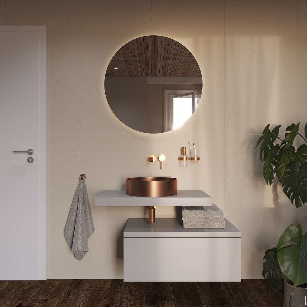 Alca Bonde pour lavabo clic-clac 5/4  Avec trop-plein, Gold (A392