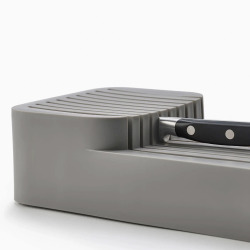 DrawerStore™ range couteaux pour tiroir,  jusqu'à 9 couteaux, gris (85120)