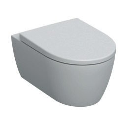 iCon WC Suspendu sans bride + Abattant softclose en Duroplast, Blanc (WC-Icon)