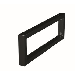 Console murale pour lavabo 45 x 14 cm en acier noir mat Naturel Dolce (KONZOLEH45CM)