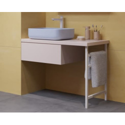 Accessoires pied sous plaque Naturel Dolce 45x68x3 cm blanc mat NOHAH45BM