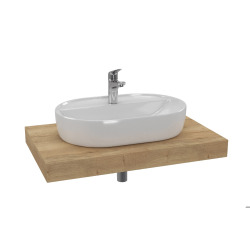 Naturel Ensemble de salle de bain Hansgrohe avec Dolce 80x8x50 cm chêne halifax KSETDO2