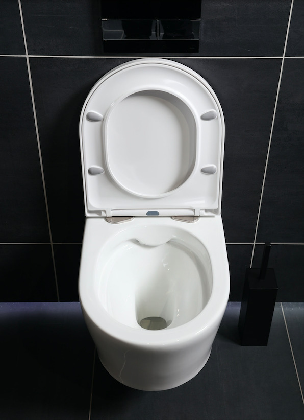 WC suspendu ne nécessitant pas de réservoir + abattant + bâti-support, W1.0