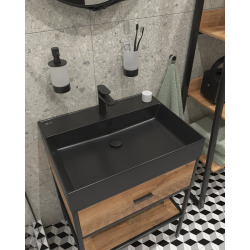 Swiss Aqua Technologies Lavabo rectangulaire noir mat SAT Infinitio 60,5x46,5 cm (SATINF6046BKM)