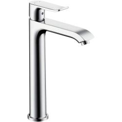 Hansgrohe Metris 200 Mitigeur surélevé pour vasque libre avec garniture de vidage, Chrome (31183000)