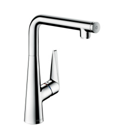 Hansgrohe Talis Select M51 Mitigeur d&apos;évier 300 avec bec orientable, 1 jet, Chrome (72820000)