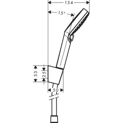 Hansgrohe Crometta - Set Porter’S 1,60m / Douchette Vario (26692400)