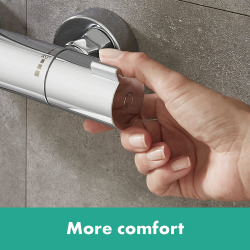 HANSGROHE Mitigeur thermostatique de baignoire chromé brillant, HAN