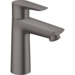 Hansgrohe Talis E mitigeur de lavabo 110, avec tirette et vidage,  noir chromé brossé (71710340)