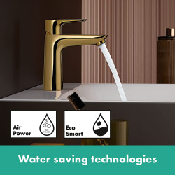  Talis E Mitigeur lavabo 110 CoolStart avec garniture de vidage, Finition Optique Or Poli (71713990)