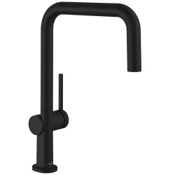 Hansgrohe Talis M54 Mitigeur de cuisine U 220, avec 1 jet, Noir mat (72806670)