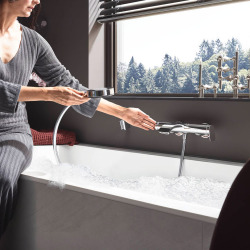 Hansgrohe Vivenis Mitigeur bain/douche, bec cascade, chrome (75420000)