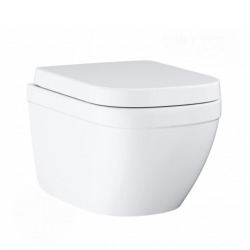 Grohe Euro Ceramic Cuvette WC suspendue compact avec PureGuard, Triple Vortex, blanc alpin (3920600H)