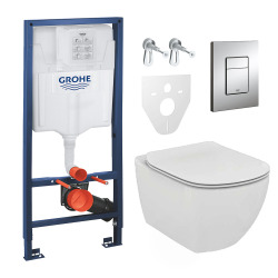 Pack complet WC suspendu Ideal Standard Tesi et bâti-support neeos