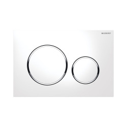 Pack WC sans bride Infinitio + Abattant slim softclose + Bâti Geberit UP320 + Plaque blanc/chromé + Brosse Joseph Joseph OFFERTE