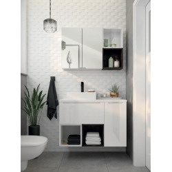 Etagère Naturel Stilla 30x30x20 cm blanc (STILLAA03006)