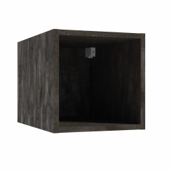 Étagère murale de salle de bain 30 x 30 x 44 cm - noir - Naturel Stilla