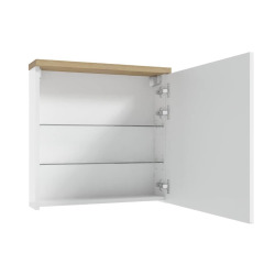 Armoire avec miroir Stilla 60x60 cm blanc (STILLAE06016)