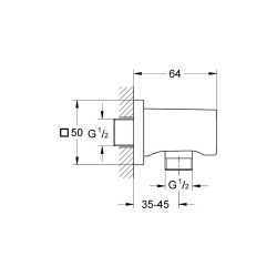  Rainshower®  Coude à encastrer, métal (27076000)