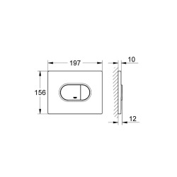  Arena Cosmopolitan Plaque de commande WC (38858000)