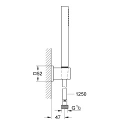  Euphoria Cube - Set de douchette complet (27703000)